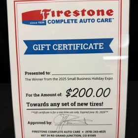 Firestone Complete Auto Care Gift Certificate item
