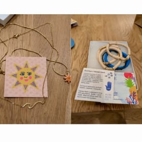 157 Ruby Blue necklace&bracelets + Laurent-Perrier brut rosé item