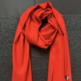 Red Cashmere Scarf/Shawl item