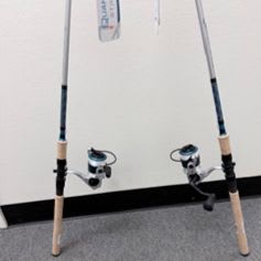 TWO fishing poles and CB's hat item