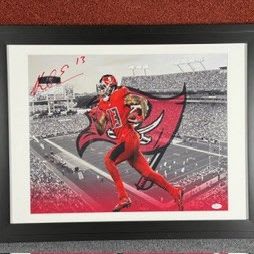 Mike Evans 16x20 Signed Framed Photo item