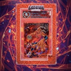 “Legends Unbound: His Airness” 1/1 Card Art Piece by Kickstr item