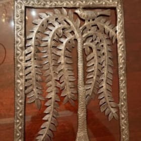 Lucia’s World Emporium: Haitian Metal Willow Tree Wall Art item
