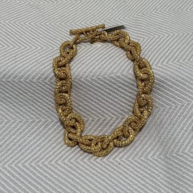 Photo of #20 Julie Voss Gold Chain Necklace w/ Toggle Clasp