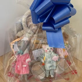 14B - Jellycat Bartholomew Bear & Spa Ornaments Basket item