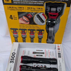 Ratchet Set and (2) Rechargable Flashlights (Value: $70) item