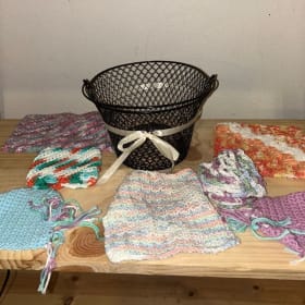 Gift basket of crochet items - Value $30 item