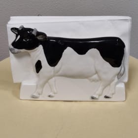 Vintage Otagiri Cow Napkin Holder. Value $24 item