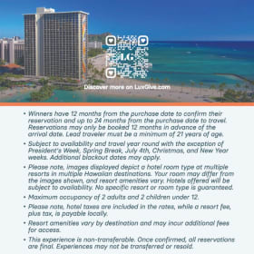 Hawaii Island Escape 2 Guests, 5 Nights, 1 Bed, 1 Bath item