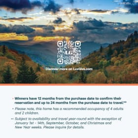 Smoky Mountains Serenity 6 Guests, 4 Nights, 2Bed, 2Bath item