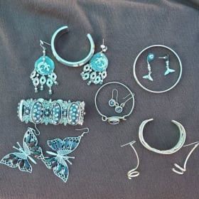 4 Bracelets with matching earrings Bundle item