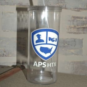 Clear Tumbler with Official APS Logo item