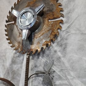 Welded Art Sculpture - "Flower" item