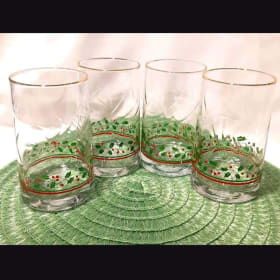 Christmas Drinking Glasses-Value $60 item