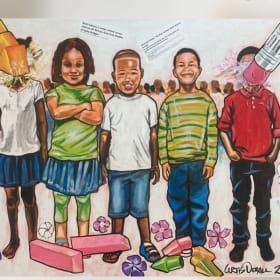 "Erasing Black History" Orginal Painting item