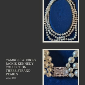 Camrose and Kross Triple Strand Pearls item
