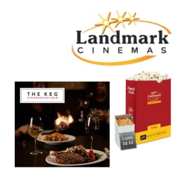 Item #37: Keg gift card, two movie passes & popcorn item