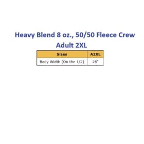 Spirit Wear Crew Neck Adult 2XL Sweatshirt item