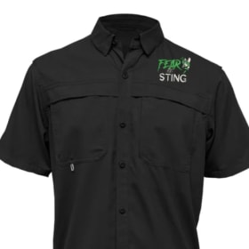 "Fear The Sting" embroidered Fishing style shirt- LG item