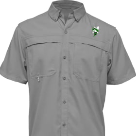 Embroidered Buzzy, Fishing style shirt- LG item