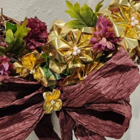 022 - Burgundy and Gold item