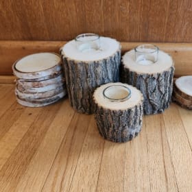 Live Edge Wood Candle Holders by Kalyn Murdock item