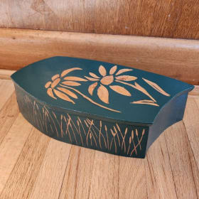 Handmade Wooden Carved Keepsake Box by Peter Murdock item