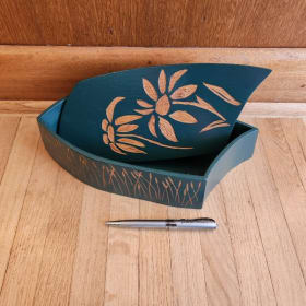 Handmade Wooden Carved Keepsake Box by Peter Murdock item