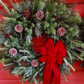 Freshly Made Christmas Wreath item