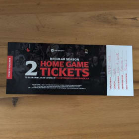 38 - 2 Calgary Surge courtside tickets - valued at $230+ item