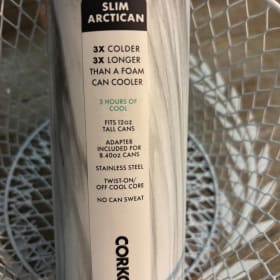 Corksicle Slim Metal Koozie in Snowdrift item