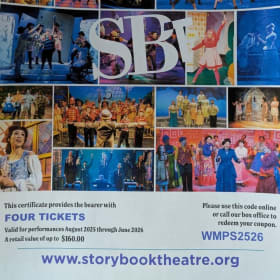 47 - 4 Storybook Theatre Tickets - valued at up to $160 item