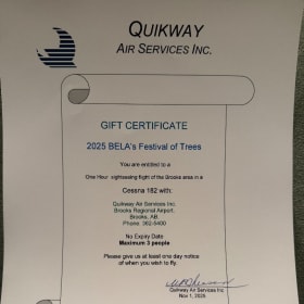 Quikway Air Services Gift Certificate item