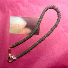 Handmade Necklace with Aventurine Beads and a Gold Clasp item