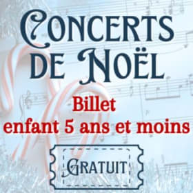 Entrée enfant 5 ans et moins item