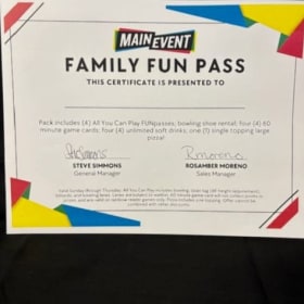 Main Event Family Fun Pass item