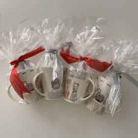 4 Gift Cups with Animal Prints item