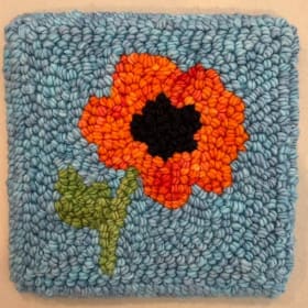 Poppy Flower Punch Needle Kit + Private Zoom Lesson item