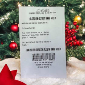 Beattie’s Distillers & Angus Little Caesars set ($95 Value) item