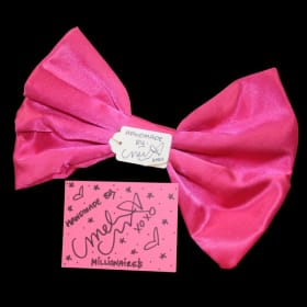 Millionaires: Signed, Handmade Pink Bow item