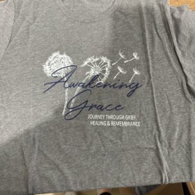 Awakening Grace Journey Through Grief Crew neck T-Shirt item