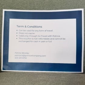 Go Travel with Patrice Beasley Mug & Gift Certificate item