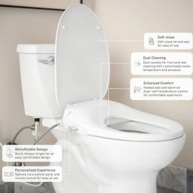 Moen Elongated Electric Heated Bidet Seat with Warm Water item