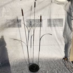 Welded Art Sculpture - "Cattails" item
