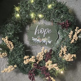 Hope wreath 19 inch item