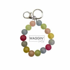 Frosted beaded keychain item