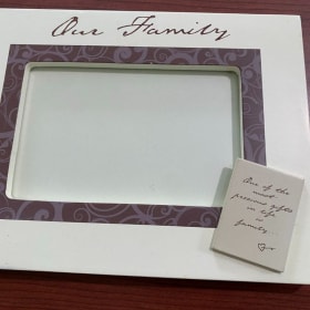 5x7 Our Family photo frame item