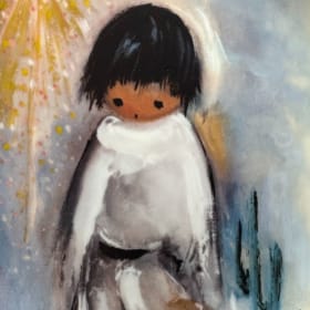 DeGrazia "Boy Blue" 1982 Vintage Collector Plate item