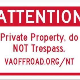 7" x 10" PRIVATE PROPERTY item