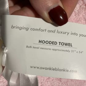 Brand New Bunny eared hooded towel item